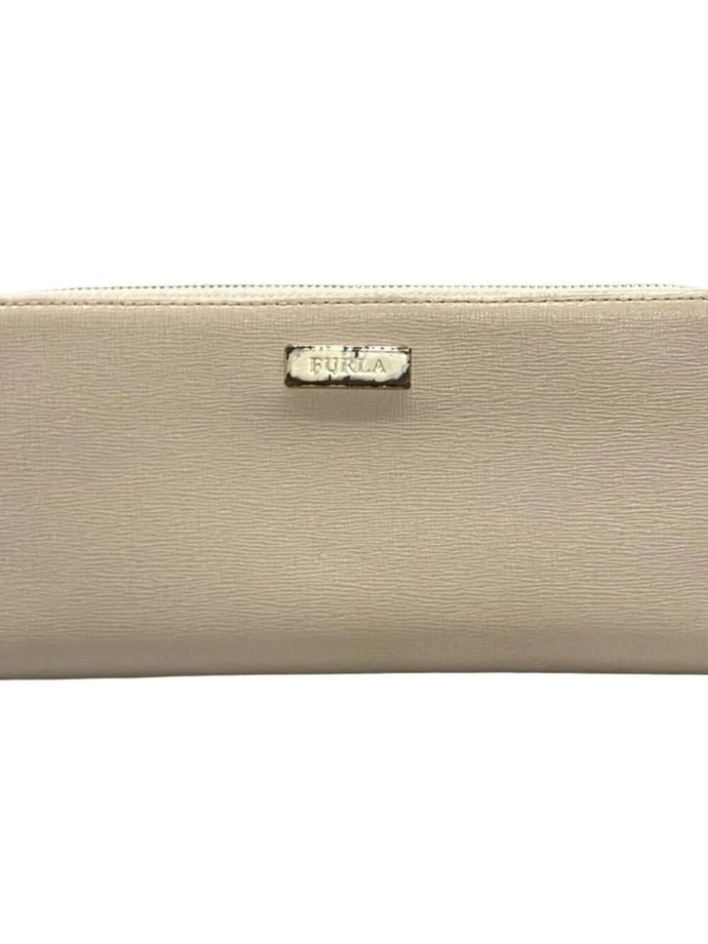 FURLA Beige Leather Long Wallet